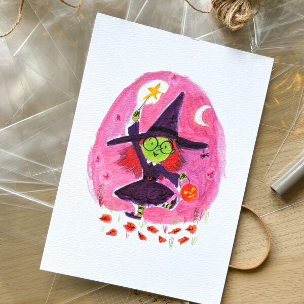 Witch Dancing A5 Art Print