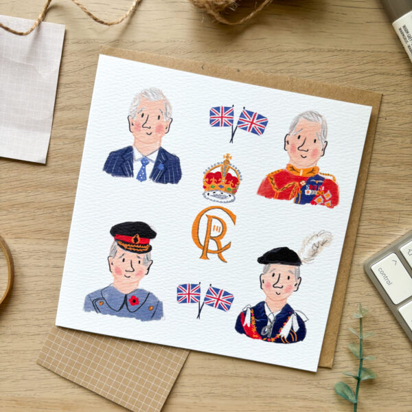King Charles III Greetings Card